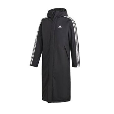 アディダス adidas LT INSULATED ベンチコート ダウンコート IZH00-BLKWHT(ブラック/ホワイト)