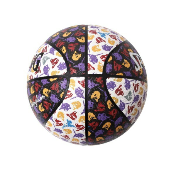 スポルディング SPALDING スポルディング × ラヂオエヴァ モノグラム 合成皮革 7号球 バスケットボール 76-777J 3