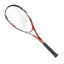ミズノ MIZUNO F SPEED V-01(エフスピード V-01) ソフトテニスラケット 63JTN253-62(ラスティレッド)