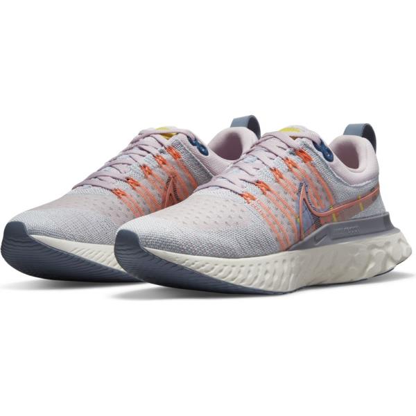 ナイキ Nike ウィメンズ リアクト インフィニティ ラン フライニット 2 PRM レディースランニングシューズ DH2497-600(ピンクフォーム/マルチカラー/ブルーティント/セイル/アシェンスレート/ピンクソルト)のサムネイル