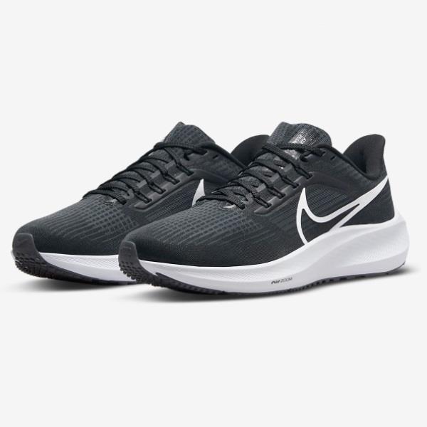 ナイキ Nike ウィメンズ エア ズーム ペガサス 39 レディースランニングシューズ DH4072-001(ブラック/ダークスモークグレー/ホワイト)