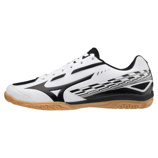 ミズノ MIZUNO クロスマッチソード(ユニセックス) 卓球シューズ 81GA2130-09(ホワイト×ブラック)