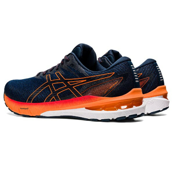 アシックス asics GT-2000 10（EXTRA WIDE） ランニングシューズ 1011B184-402(MAKO BLUE/SHOCKING ORANGE)