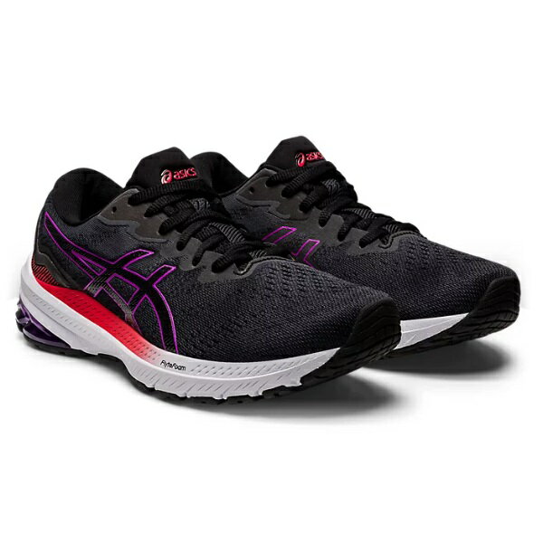 アシックス asics GT-1000 11（レディース/WIDE） レディースランニングシューズ 1012B196-003(Black/Orchid)