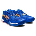 アシックス asics GEL-RESOLUTION 9(オールコート) テニスシューズ 1041A384-960(Tuna Blue/Sun Peach)