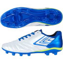 Umbro アンブロ アクセレイター C-RUSH HG サッカースパイク UU2UJA04WB(Sホワイト×ブルー×イエロー)