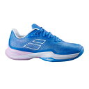バボラ BABOLAT ウィメンズ用ジェットマッハ3 SG (砂入り人工芝) レディーステニスシューズ 31S23684-4106(フレンチブルー)