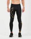 2XU ツータイムズユー MCSランコンプレッションタイツ インナータイツ MA5305B-BLKGRF(Black/Gold Reflective)