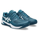 アシックス asics GEL-DEDICATE 8(オールコート) WIDE テニスシューズ 1041A410-400(Restful Teal/White)