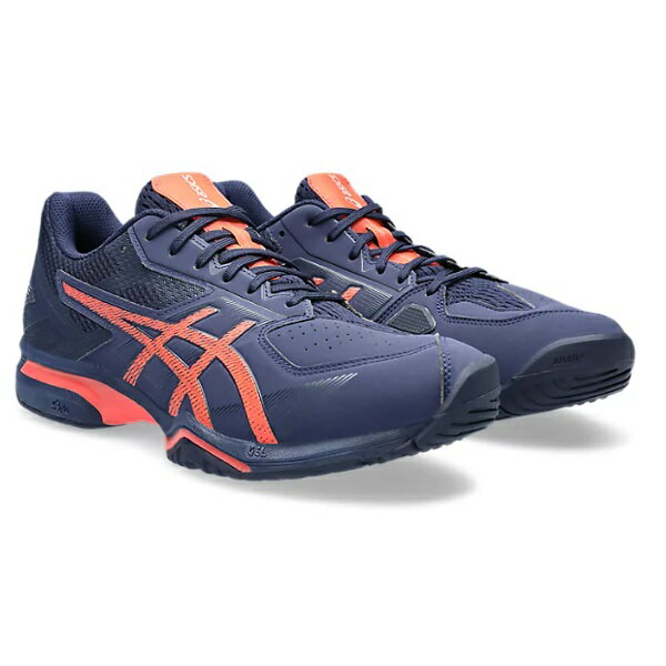 アシックス asics PRESTIGELYTE 4 OC(オムニ・クレー) テニスシューズ 1043A013-401(Peacoat/Flash Coral)