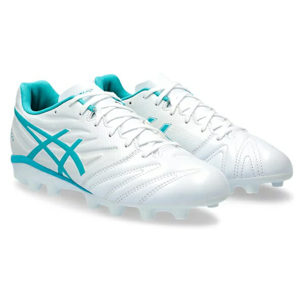 ・ブランド：アシックス asics ・カテゴリー：サッカー・フットサル ・種目：ジュニアサッカースパイク ・商品名：ULTREZZA 3 JR GS（キッズ） ・商品コード：1104A048-100 ・カラー：White/Lagoon ・サイズ：21.5〜24.5cm ・幅/ラスト：STANDARD ・素材：インナーソール:合成樹脂 / 取替式 ・アッパー素材：人工皮革（合成皮革） ・アウター素材：合成底（ウレタン） ・原産国：ベトナム製 ・適合する別売中敷：1104A027 一瞬で相手を華麗にかわすTURN Motion ULTREZZA 3のジュニアモデル・ULTREZZA 3と連動したデザインを採用。足首周りをULTREZZA CLUB 3と同様の起毛調のメッシュにすることにより、やわらかいフィット感を提供。下方向に向いた起毛により、かかとをやわらかくホールドし、ずれにくい。アウターソールは前足部のX GUIDANCE によりさまざまな動きでも屈曲しやすい。母趾球直下のマルチスタッドが母趾球を基点としたさまざまな方向への蹴り出しをサポート。ジュニア独自機能のHG10mmも採用