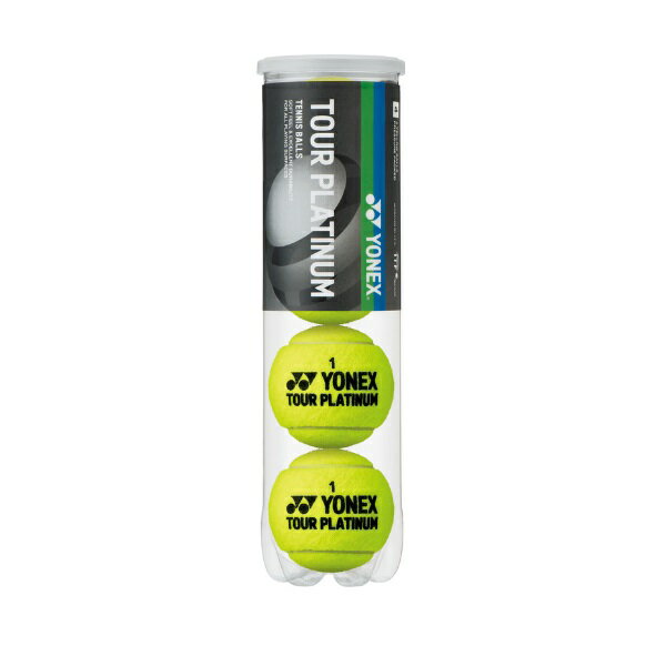 ヨネックス YONEX ツアープラチナム(4個入り) 硬式テニスボール TB-TPL4P-004(イエロー)