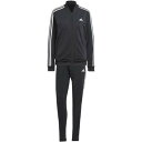アディダス adidas W 3S トラックスーツ レディーストレーニングウェア上下セット FAN84-IJ8781(ブラック/ホワイト)