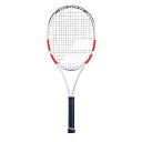 バボラ BABOLAT Pure Strike 100 16/20 硬式テニスラケット 101534-323(ホワイト/レッド/ブラック)