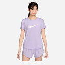ナイキ Nike ウィメンズ ワンHBR DF S/S トップ レディースTシャツ FN2619-512(ライラックブルーム/オブシダン)(4)