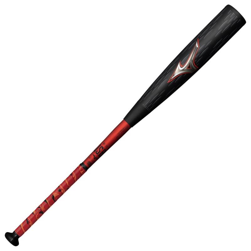 ミズノ MIZUNO 軟式用ビヨンドマックスレガシーメタル ミドル(金属製／83cm／平均750g) 軟式バット 1CJBR18483-0962(ブラック×レッド)