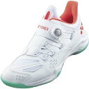 ヨネックス YONEX パワークッション88ダイヤルワイド バドミントンシューズ SHB88D3W-011(ホワイト)