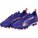 プーマ PUMA ウルトラ 5 プレイ HG/AG+MID ジュニアサッカースパイク 10790301(ラピスラズリ/プーマホワイト/サンセットグロー)