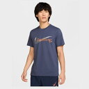 ナイキ Nike DF ヘリテージ S/S Tシャツ ランニングTシャツ FJ2363-437(サンダーブルー)