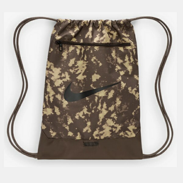 ナイキ Nike ブラジリア ドローストリング 9.5 AOP スポーツバッグ HJ8240-004(アイアンストーン/アイアンストーン/ブラック)