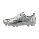 ミズノ MIZUNO ミズノアルファII SELECT Jr ジュニアサッカースパイク P1GB2565-04(ギャラクシーシルバー×ネイビー)