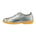 ミズノ MIZUNO ミズノアルファII SELECT Jr IN ジュニアフットサルシューズ P1GG2565-04(ギャラクシーシルバー×ネイビー)