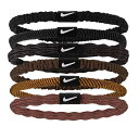 ナイキ Nike フレックス ヘアタイ 6本パック スポーツグッズ・ヘアーバンド BN2085-205(カカオウォオ/レッドセピオ/ホワイト)