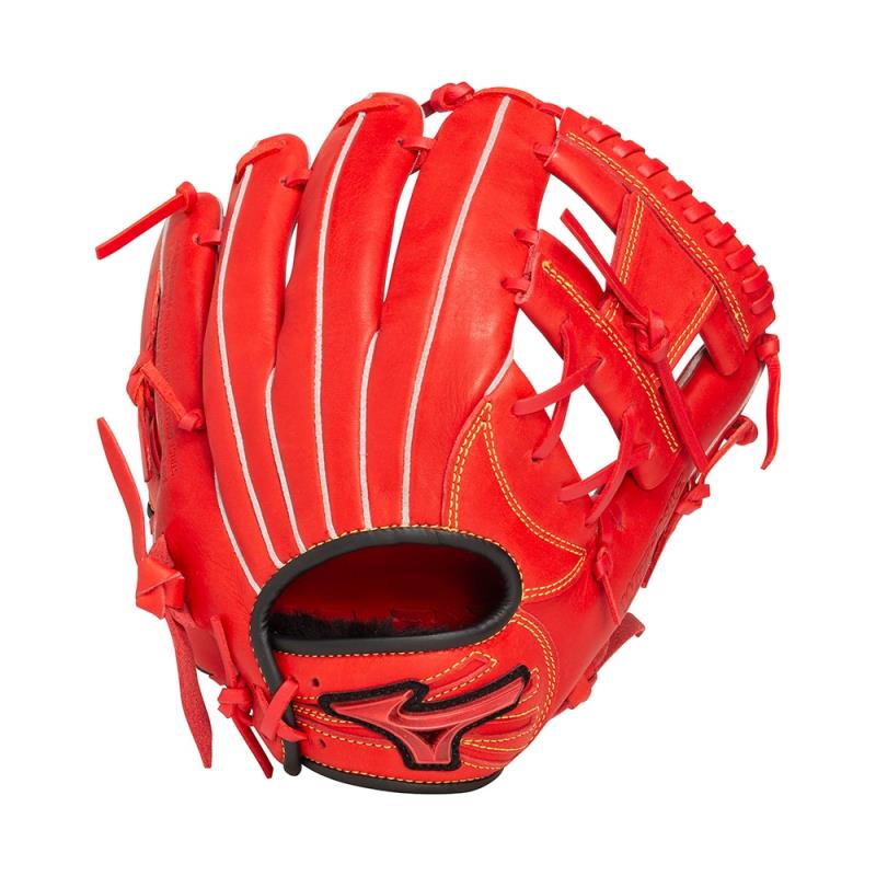 ミズノ MIZUNO ジュニア軟式用ウィルドライブ レッド IBE限定カラー【オールラウンド用／サイズM】 少年軟式グローブ 1AJGY33220-7009(ラディッシュ×ブラック)