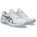 アシックス asics COURT HUNTER FF レディースバドミントンシューズ 1072A112-102(White/Pure Silver)