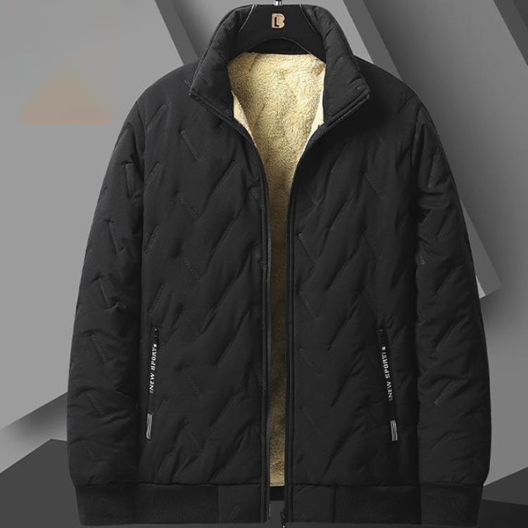 メンズ ブルゾン アウター 中綿ジャケット 無地 裏起毛 スタジャン 裏ボア ジャンパー 冬服 防寒 MA1 裏ボア 秋服 キルティング コート ジャンパー ゴルフ カジュアル あったか 冬服 暖かい 40代 50代 60代 70代 シニア ohmysweets-10004281 Oh My Sweets サンプル画像2