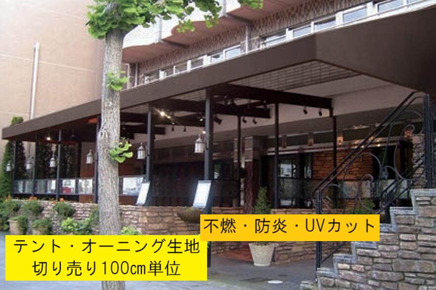 【切り売り】【帝人 ストライク】不燃 テント生地　日除け　雨除け　オーニング生地　固定式テント　ウ..