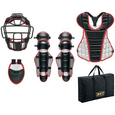 展示会限定『野球 ゼット 一般硬式用キャッチャー防具 4点セット』ゼット 硬式用防具3点セット(マスク..