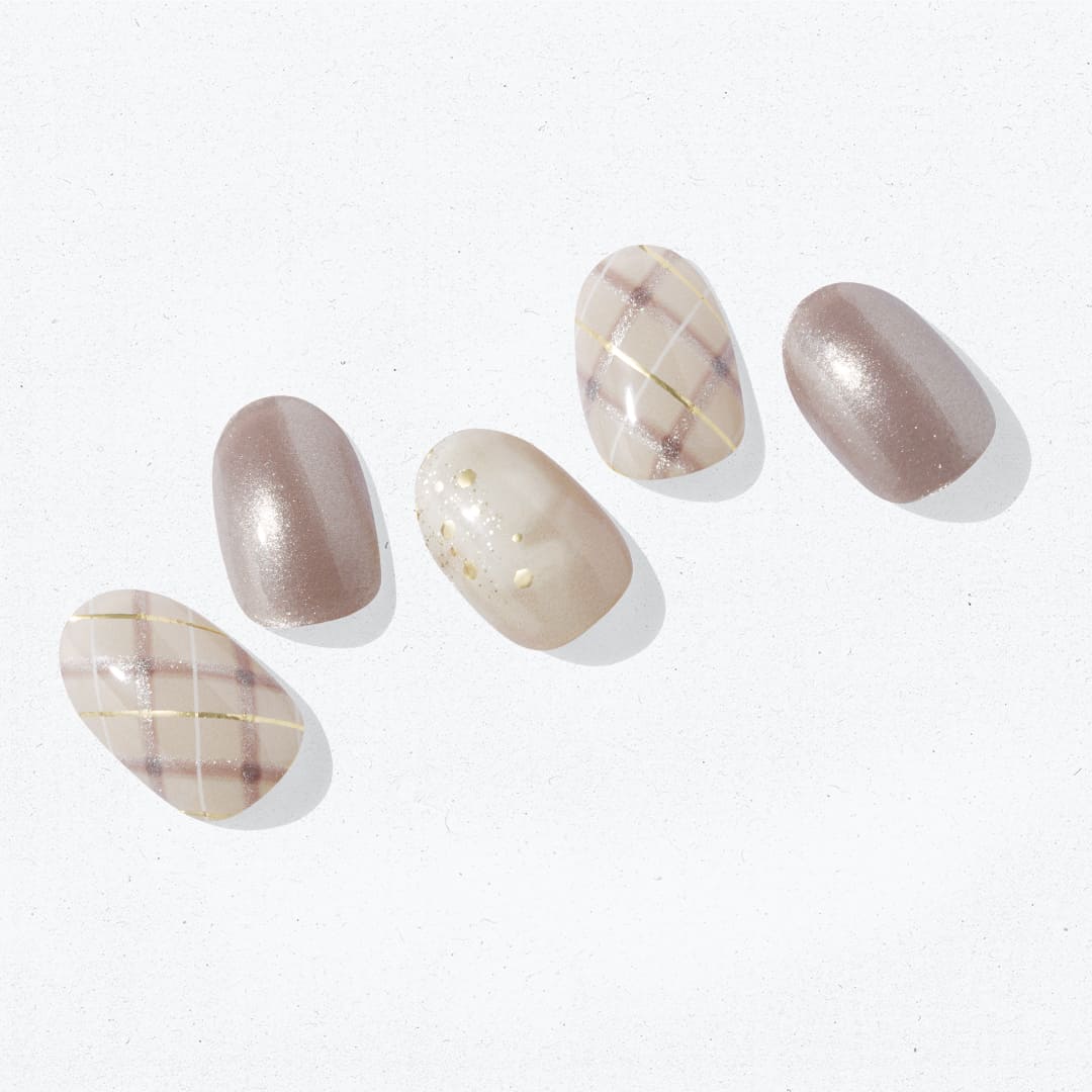【公式】N Milk Tea Plaid：ND-136-J/ ohora gelnails nail オホーラ ネイル ジェ...