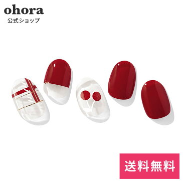 【公式】N Kitten cherry：ND-063/ ohora gelnails nail オホーラ ネイル ジェルネイル ネイルシール セルフネイル ネイルステッカー おうちネイル ネイルデザイン ジェルネイルシール ネイルステッカー ネイルオイル ネイルパーツ ネイルチップ カラージェル