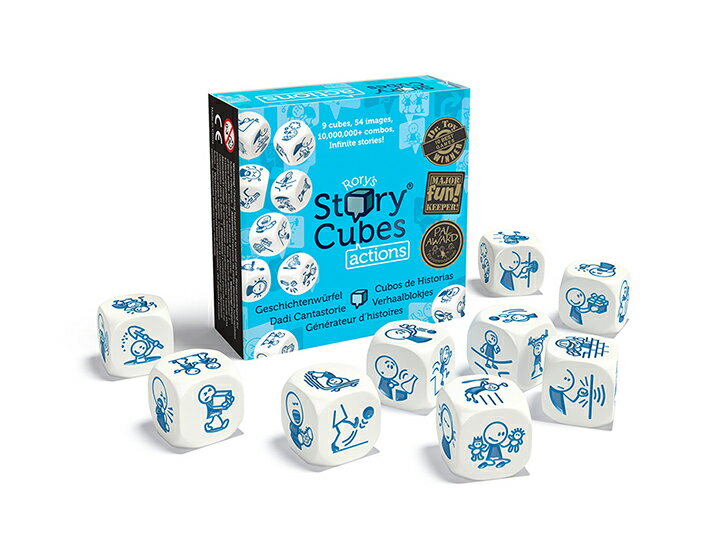 【送料無料】ローリーズストーリーキューブス / Rory story cubes　アクション　【絵本　本　幼児　知育玩具 5歳　読み聞かせ　子供　英語　教材　おすすめ　想像力　おもちゃ　遊び】