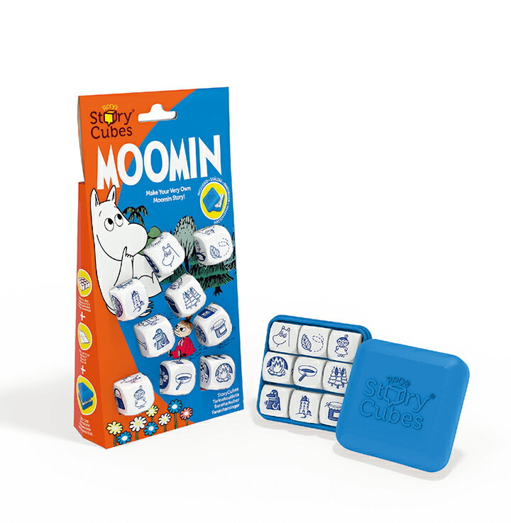 ローリーズストーリーキューブス / Rory story cubes ムーミン 【絵本 本 幼児 知育玩具 5歳 読み聞かせ 子供 英語 教材 おすすめ 想像力 おもちゃ 遊び】