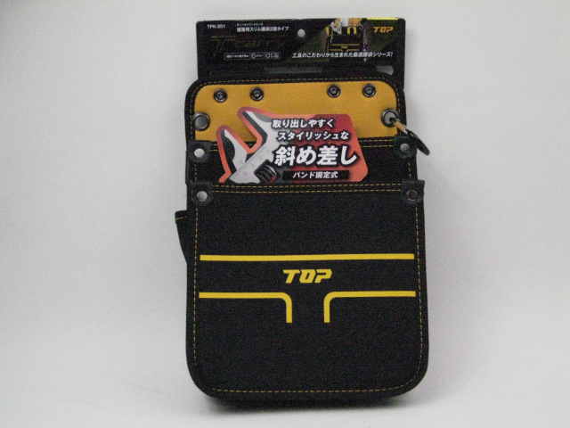 乐天商城 - TOP トップ　ティーキャリー建築用スリム腰袋　2段　中TPK-201　【RCP】【35S80】【釘袋】【腰袋】【ポーチ】　【2019】