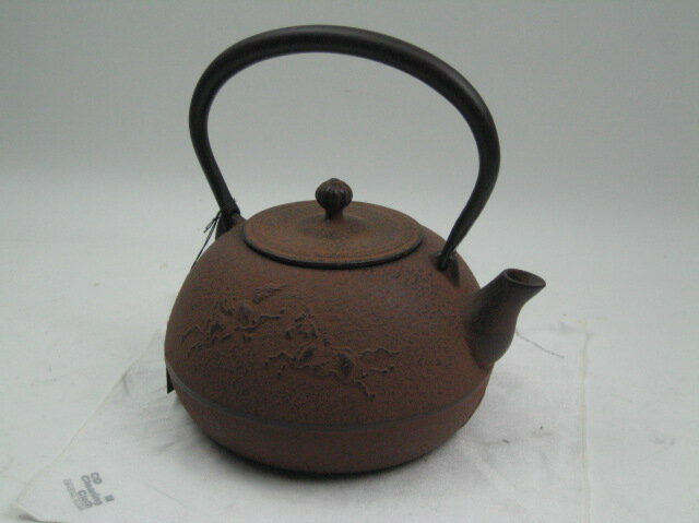 宝生堂 南部鉄器　鉄瓶　平成丸馬肌　錆色 1.0L