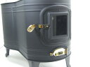 ホンマ黒耐熱窓付時計型ストーブ (本体のみ)   【RCP】【35S】