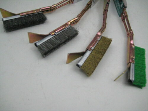 SK11 チャンネルブラシヘラ付き 鋼線 ステンラス 真鍮 塩ビ