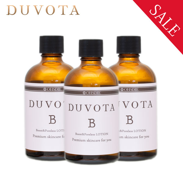 【3本セット割引 743円お得】 毛穴 ふきとり 化粧水　DUVOTA ドゥボータ Bローション 100mL（ 約30日分 ） ポアレス…