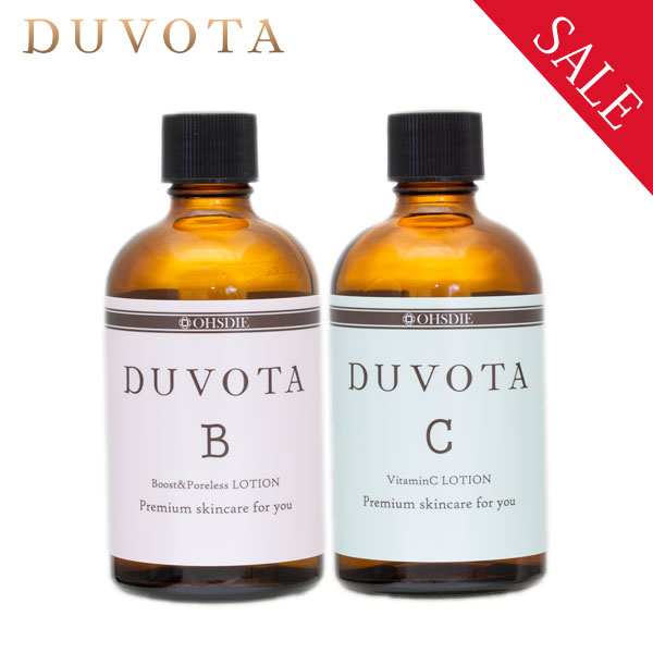 【2本セット割引】 DUVOTA ドゥボータ 化粧水セット 毛穴ふきとり化粧水 Bローション ＆ 新型ビタミン誘導体化粧水　Cローション セット　ナノアルカリイオン水 APPS 毛穴ケア しみ しわ たるみケア 日本製 ※送料無料