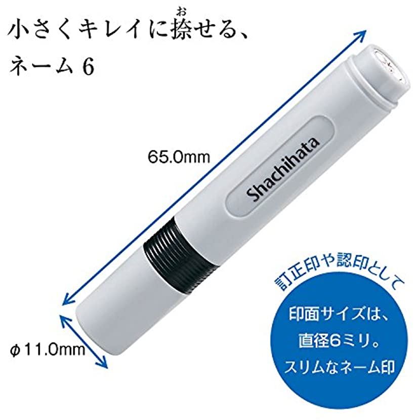 印鑑 ハンコ ネーム6 訂正印 XL-6 印面6ミリ 川端(印面:6mm)