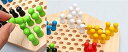 【全品P5倍★4/24 20時～】Sasuga 木製 六角 チェッカー ゲーム ボードゲーム 子ども 知育玩具 大人 でも楽しめる おもちゃ (ナチュラル) 3