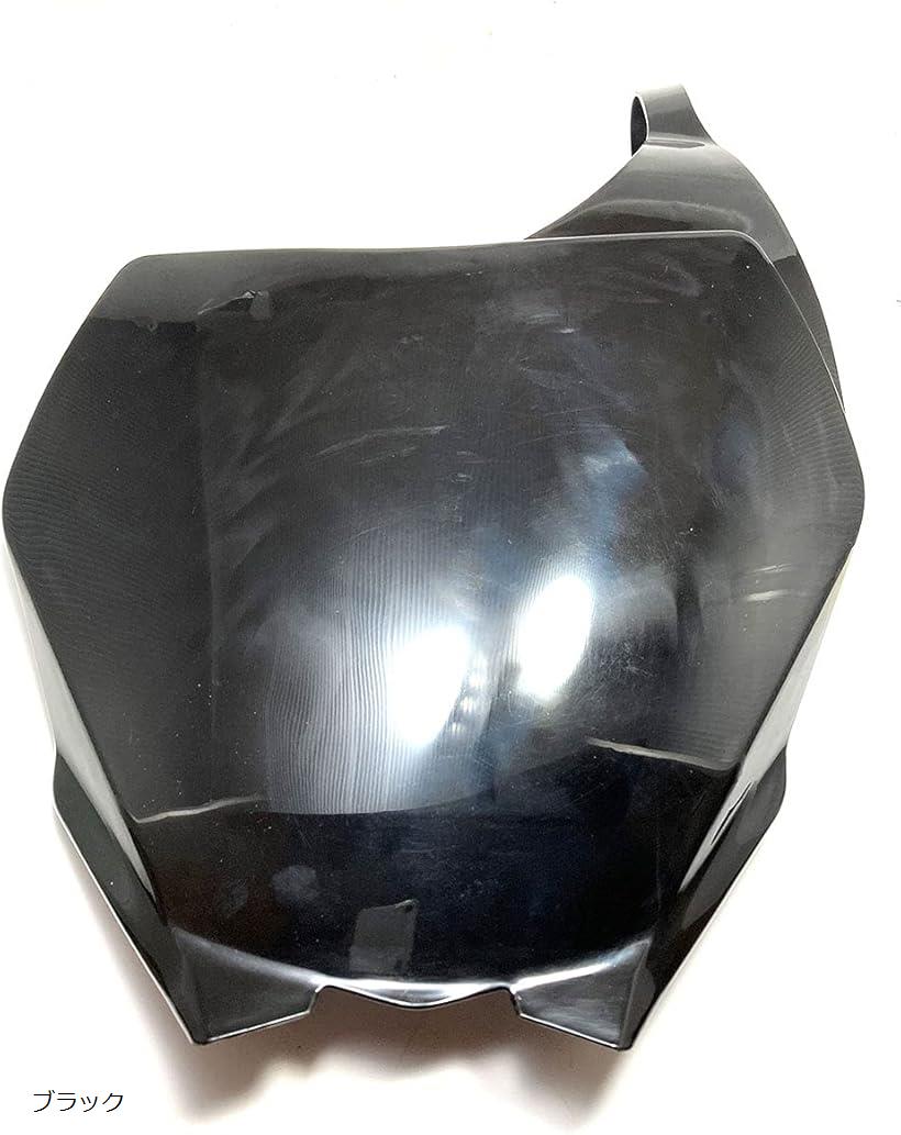 互換品汎用 フロント ゼッケン プレート モトクロス オフロード バイク カウル (ブラック)