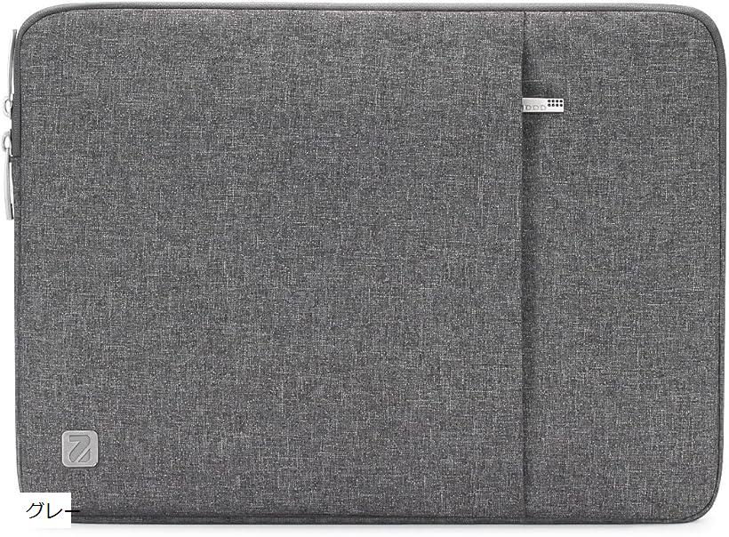 13.3インチ PCインナーバッグ 防水 マックブックケース ラップトップ ノートパソコン グレー (グレー, 13-14インチ/ Surface Lapt)