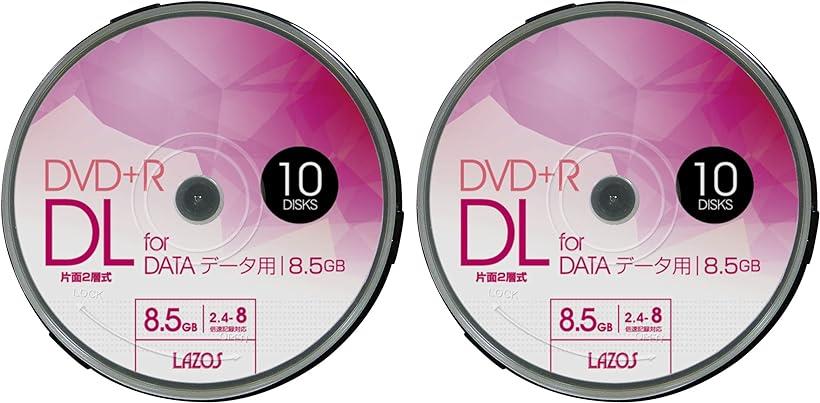 Lazos DVD+R DL 8.5GB for DATA 2.4-8倍速対応 