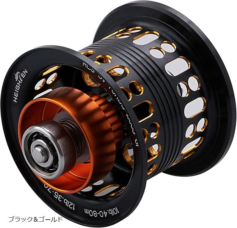 リール スプール BOOST ダイワ(DAIWA) ベイトリール 替えスプール ベアリング付き リョウガ モアザン スティーズ ジリオン (ブラック＆ゴールド) (716)