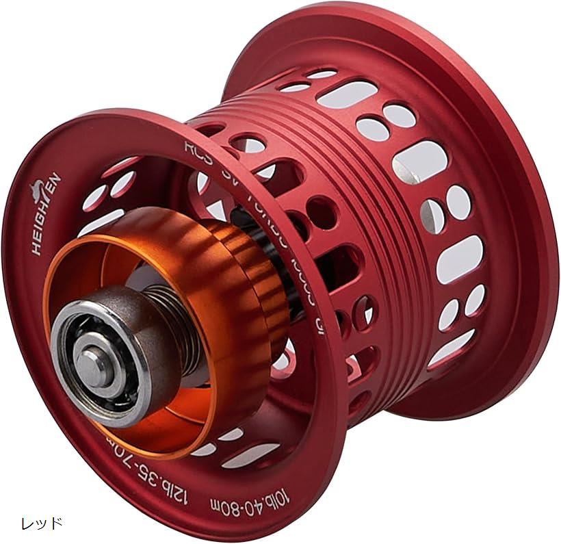 リール スプール BOOST ダイワ(DAIWA) ベイトリール 替えスプール ベアリング付き リョウガ モアザン スティーズ ジリオン (レッド) (717)