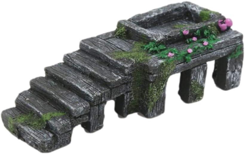 爬虫類シェルター 両生類 亀の家 乾燥プラットフォーム テラリウム(M)